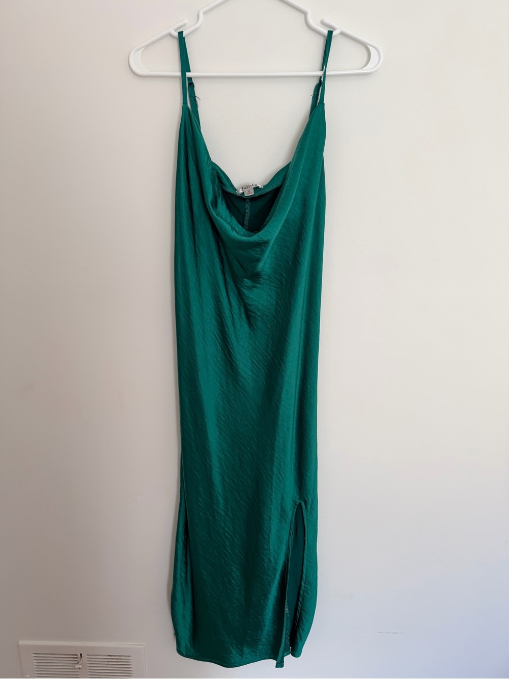 Justify Green Cowl Neck Maxi Slip Dress